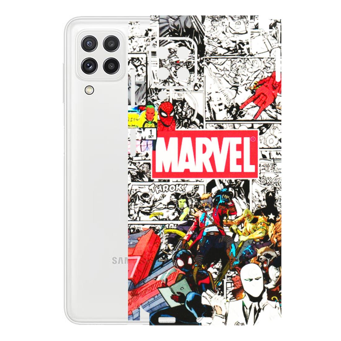 Samsung A/S Series Phone Skins (All Models) - Marvel Colorful Comic - 3D Embossed Finish (L-64) Samsung Galaxy A22