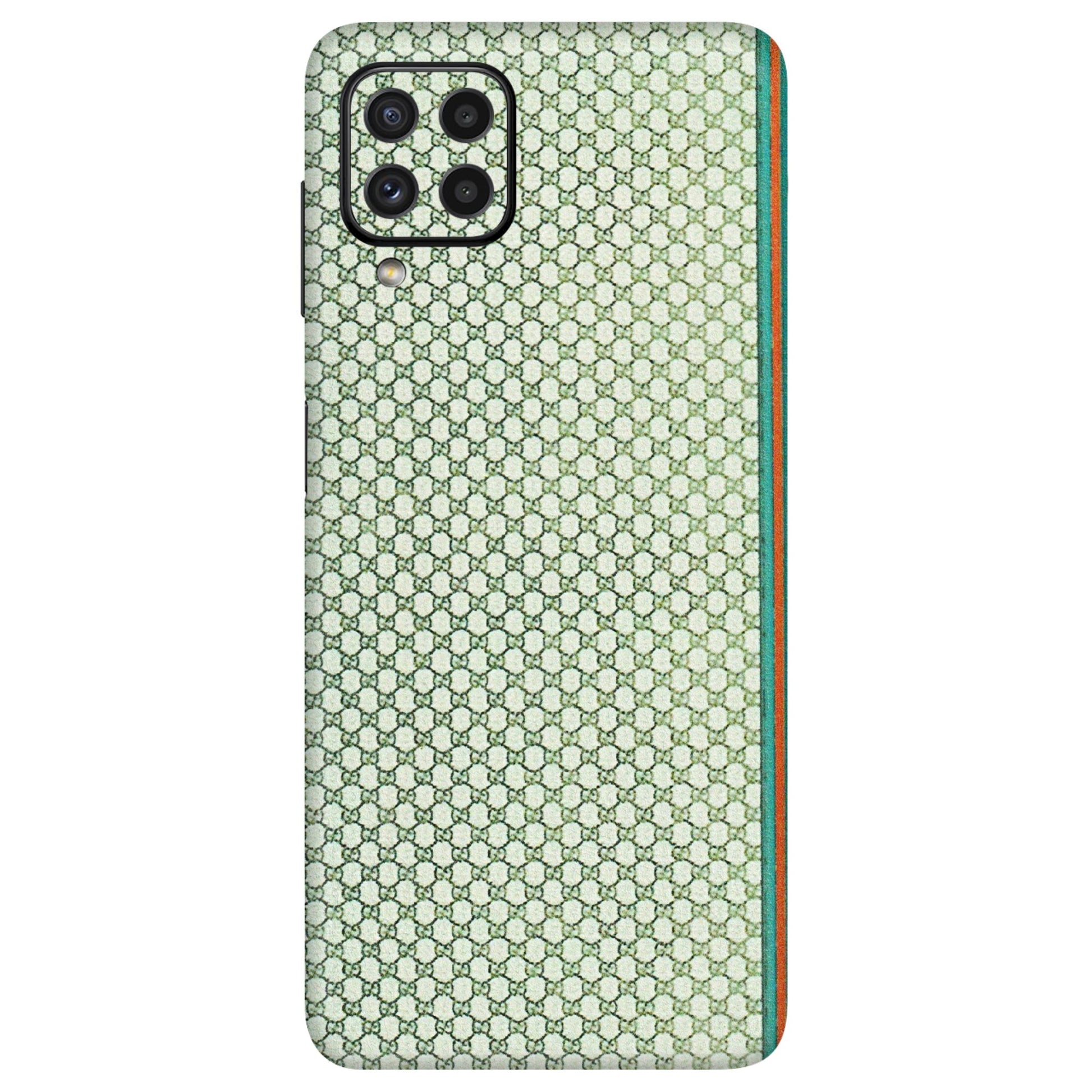 Samsung A/S Series Phone Skins (All Models) - Gucci Fabric Pattern - 3D Embossed Finish (L-73) Samsung Galaxy A22