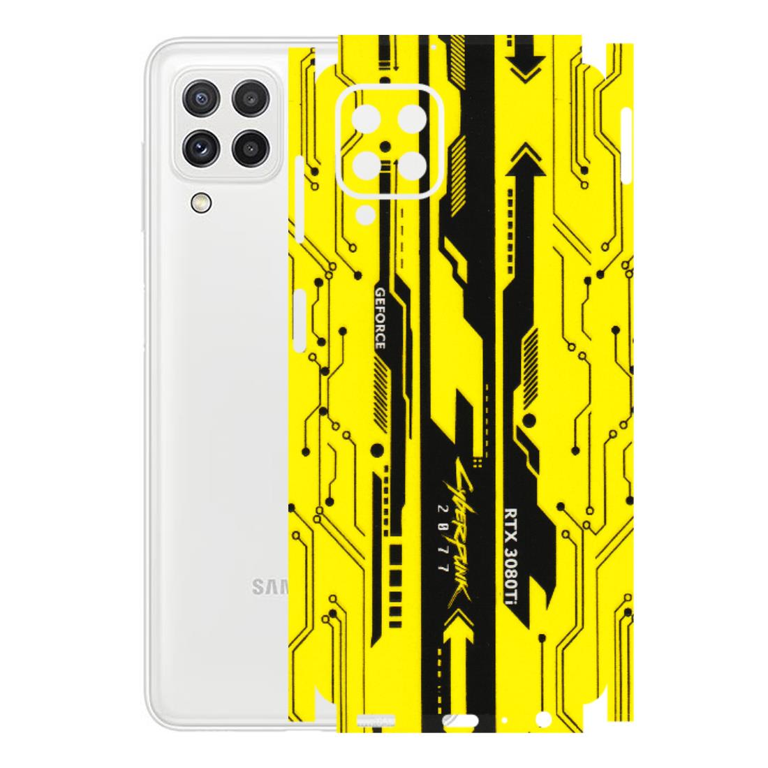 Samsung A/S Series Phone Skins (All Models) - Yellow Cyberpunk - 3D Embossed Finish (L-93) Samsung Galaxy A22