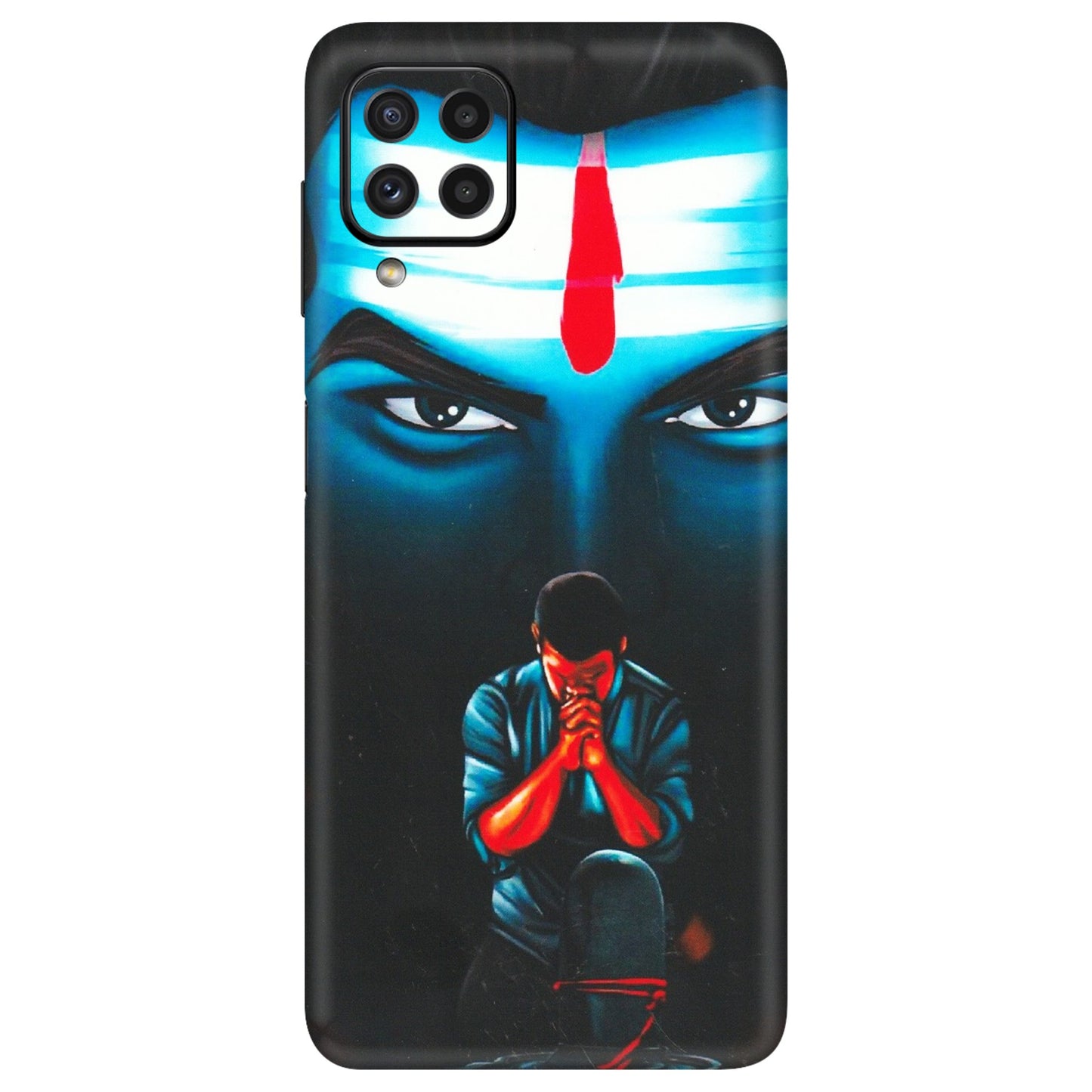 Samsung A/S Series Phone Skins (All Models) - Mahakal Bhakt - Matte Finish (M-112) Samsung Galaxy A22