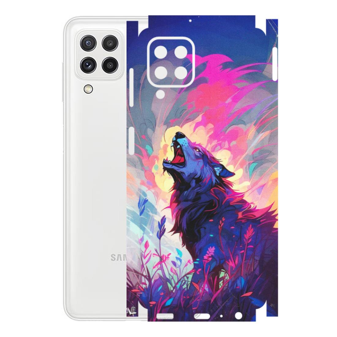Samsung A/S Series Phone Skins (All Models) - New Wild Wolf Abstract - Matte Finish (M-125) Samsung Galaxy A22