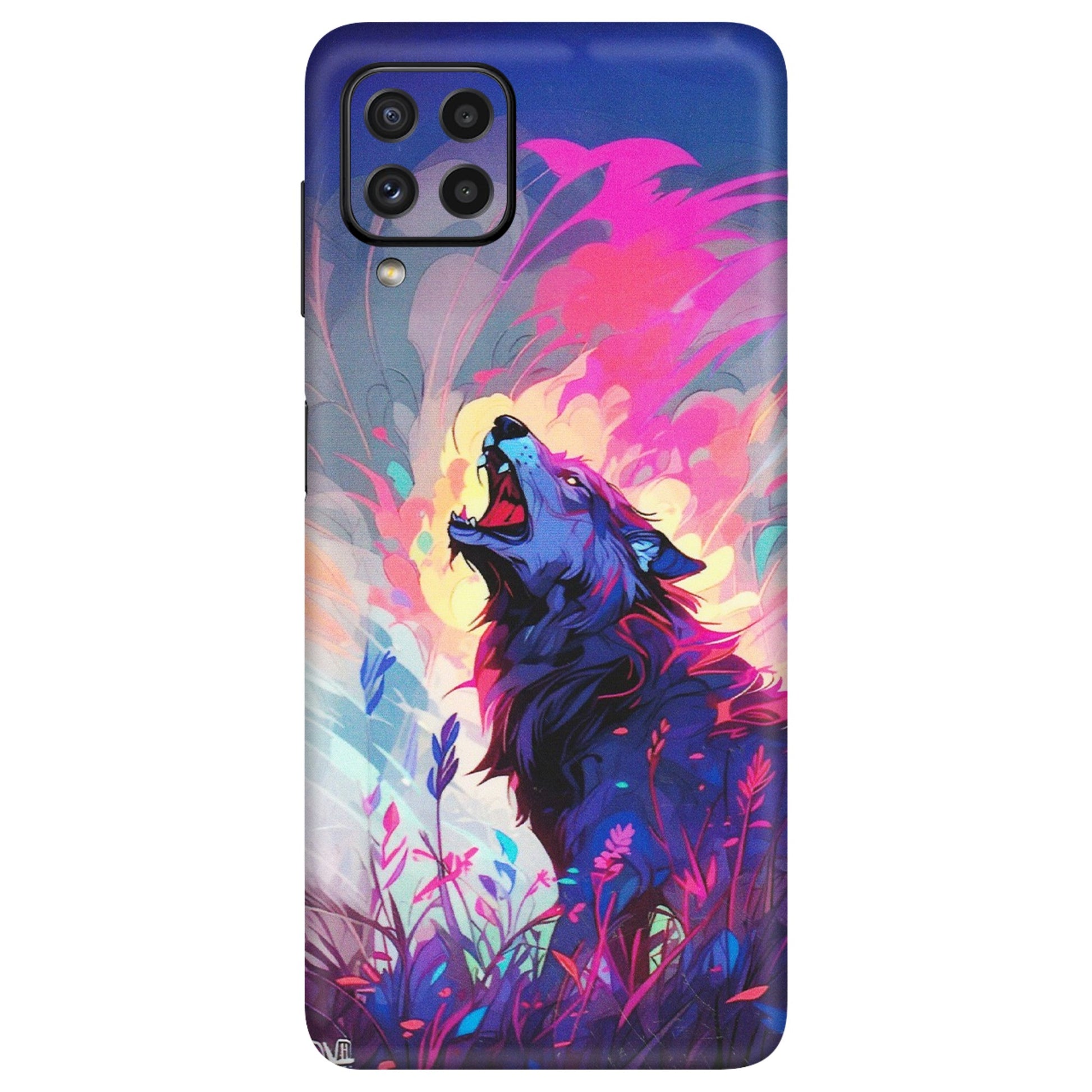 Samsung A/S Series Phone Skins (All Models) - New Wild Wolf Abstract - Matte Finish (M-125) Samsung Galaxy A22