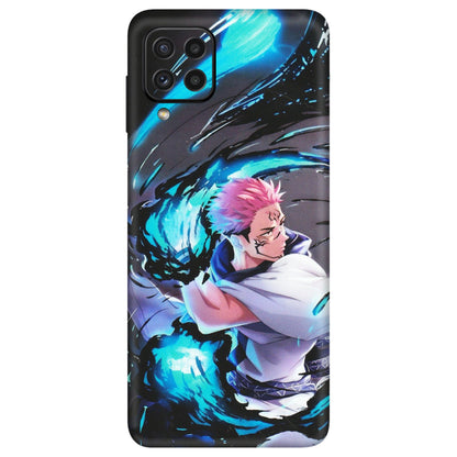 Samsung A/S Series Phone Skins (All Models) - New Jujutsu Kaisen Grey Blue Anime - Matte Finish (M-127) Samsung Galaxy A22