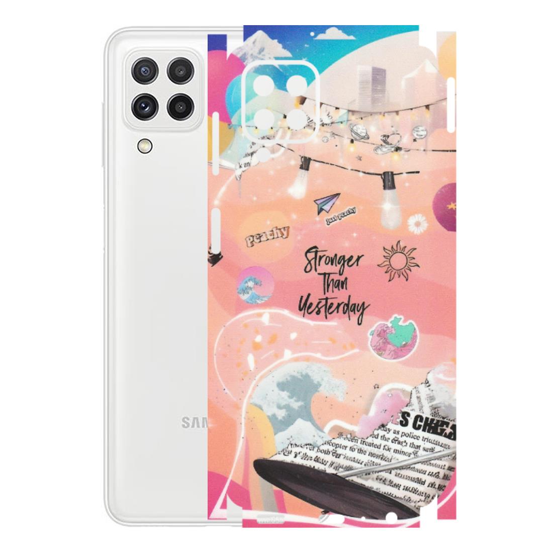 Samsung A/S Series Phone Skins (All Models) - Stronger Then Yesterday - Matte Finish (M-128) Samsung Galaxy A22