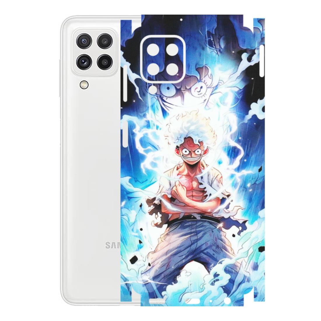 Samsung A/S Series Phone Skins (All Models) - Blue Thunder Luffy Anime - Matte Finish (M-132) Samsung Galaxy A22