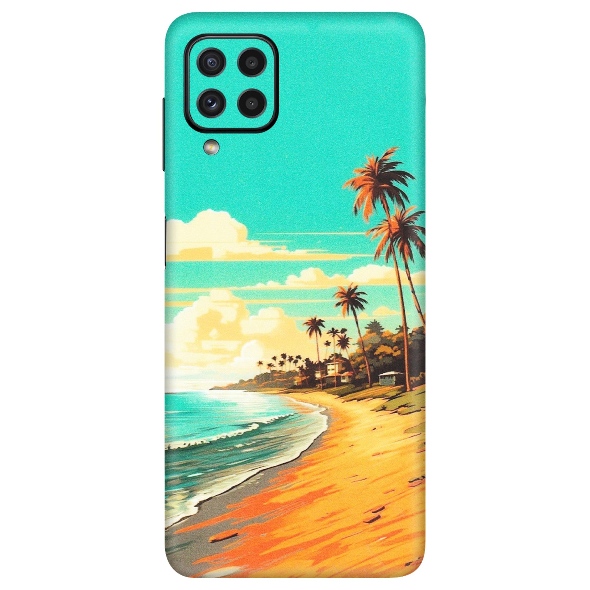 Samsung A/S Series Phone Skins (All Models) - Miami Beach - Matte Finish (M-136) Samsung Galaxy A22