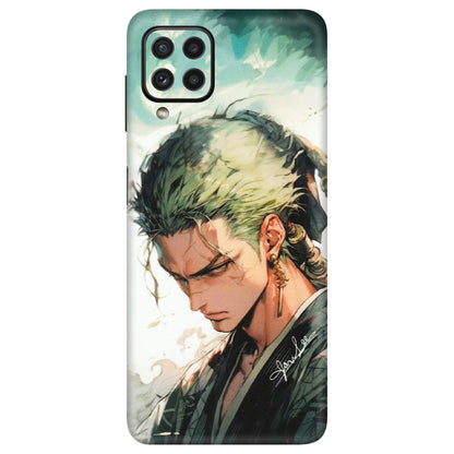 Samsung A/S Series Phone Skins (All Models) - New Roronoa Zoro One Picece Anime - Matte Finish (M-140) Samsung Galaxy A22