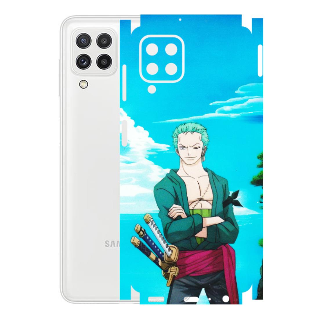 Samsung A/S Series Phone Skins (All Models) - Cool Swordman Zoro Anime - Matte Finish (M-143) Samsung Galaxy A22