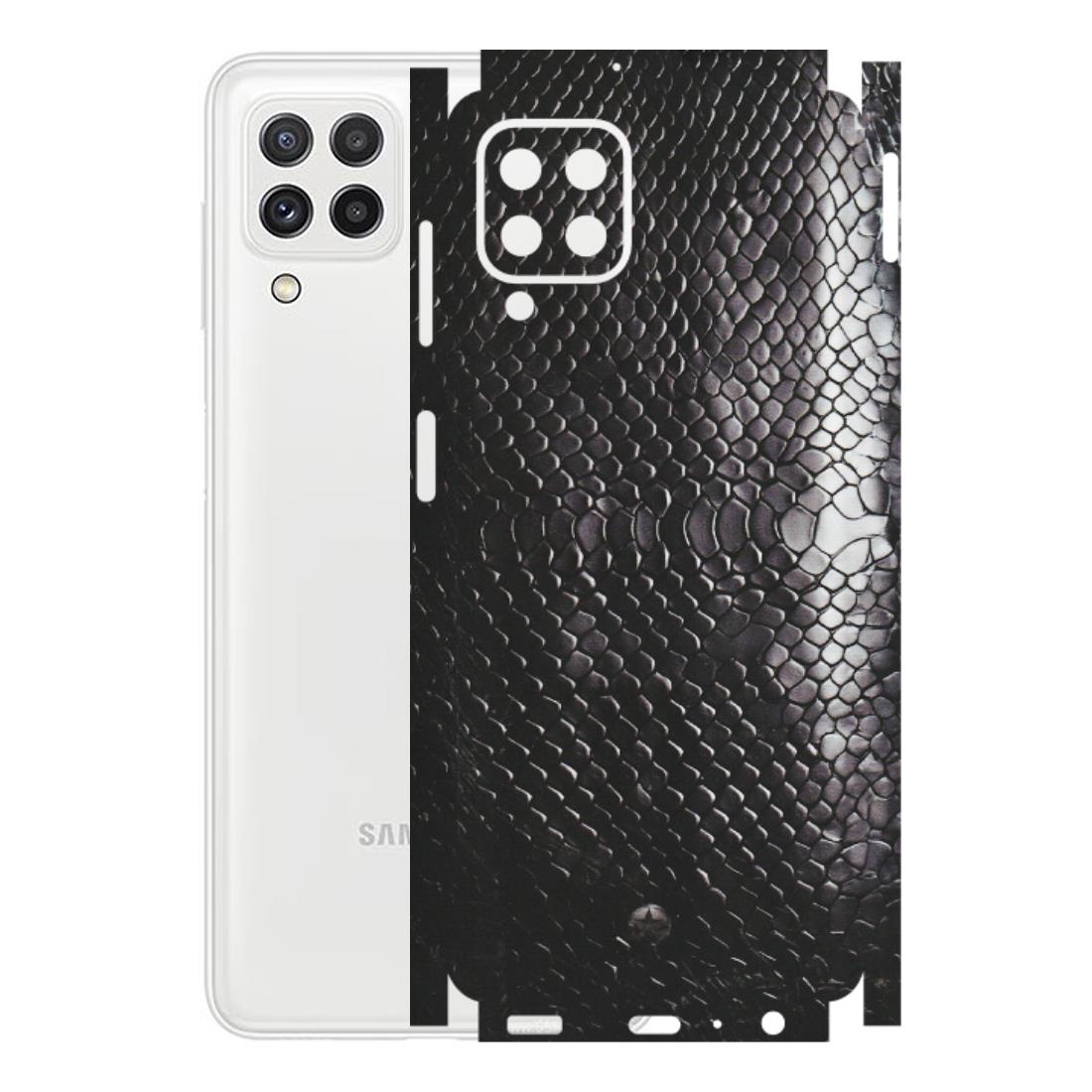 Samsung A/S Series Phone Skins (All Models) - Black Snack Leather - Matte Finish (M-147) Samsung Galaxy A22