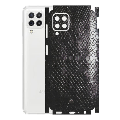 Samsung A/S Series Phone Skins (All Models) - Black Snack Leather - Matte Finish (M-147) Samsung Galaxy A22
