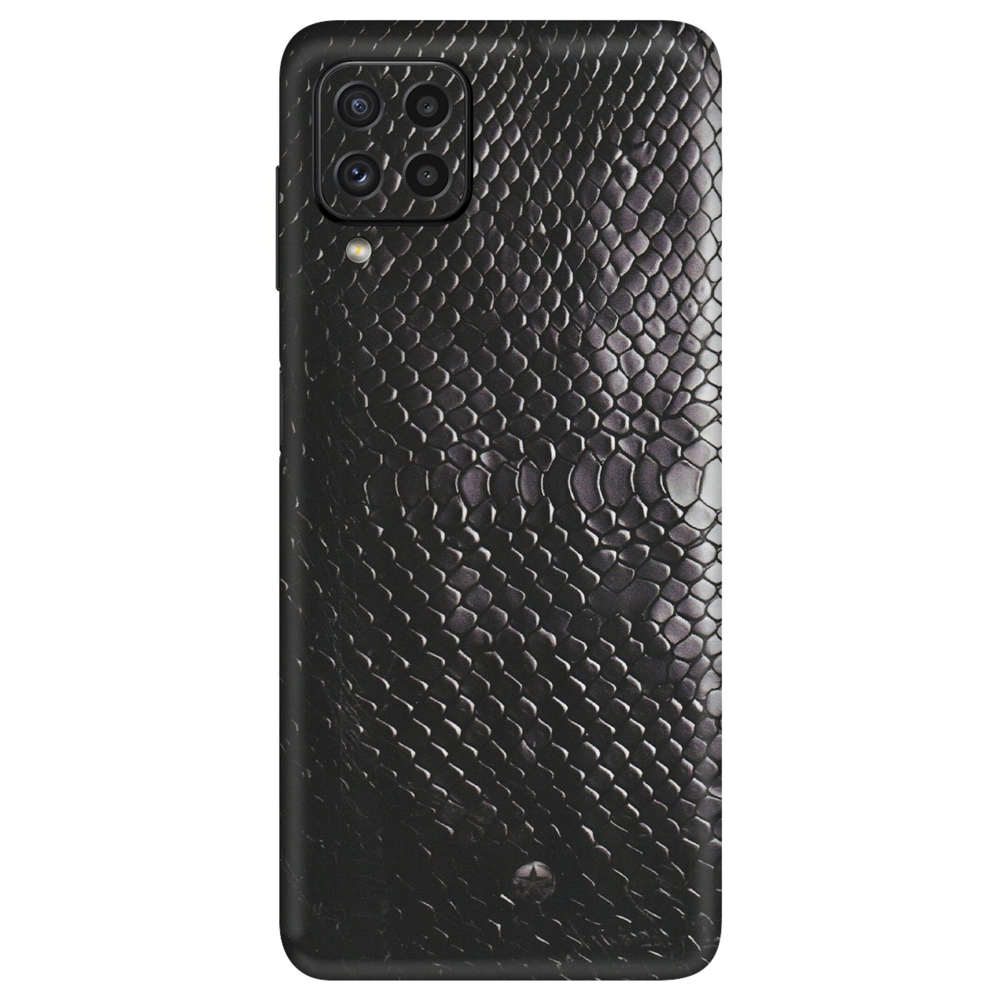 Samsung A/S Series Phone Skins (All Models) - Black Snack Leather - Matte Finish (M-147) Samsung Galaxy A22