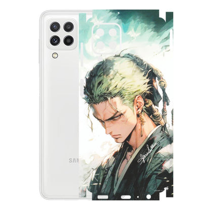 Samsung A/S Series Phone Skins (All Models) - Pirate Hunter One Piece Anime - Matte Finish (M-157) Samsung Galaxy A22
