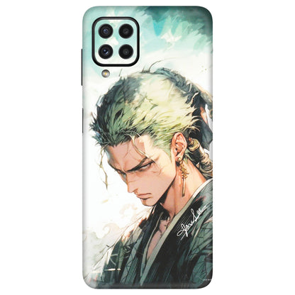 Samsung A/S Series Phone Skins (All Models) - Pirate Hunter One Piece Anime - Matte Finish (M-157) Samsung Galaxy A22