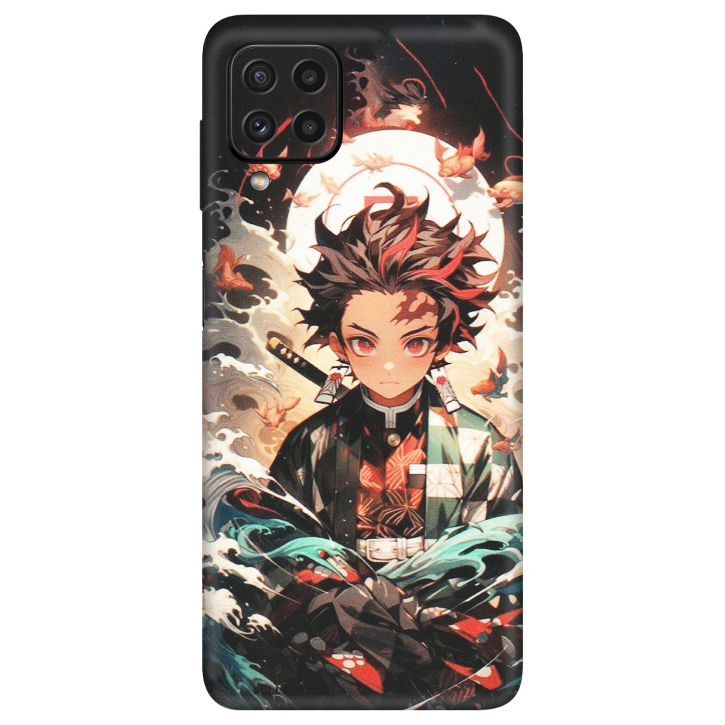 Samsung A/S Series Phone Skins (All Models) - Tanjiro Demon Slayer Anime - Matte Finish (M-158) Samsung Galaxy A22