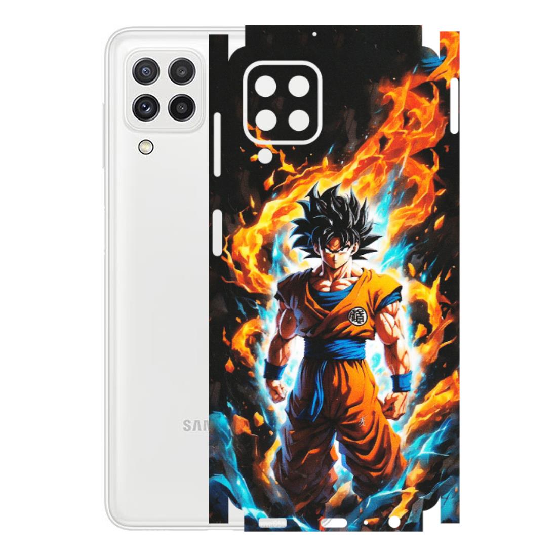 Samsung A/S Series Phone Skins (All Models) - Goku Transformation Anime - Matte Finish (M-159) Samsung Galaxy A22
