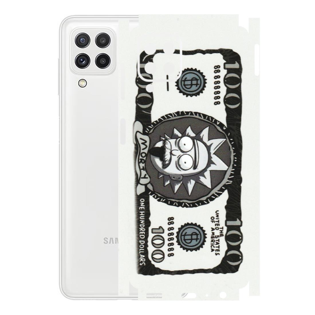 Samsung A/S Series Phone Skins (All Models) - Rick And Morty Hundred Dollar Anime - Matte Finish (M-161) Samsung Galaxy A22