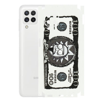 Samsung A/S Series Phone Skins (All Models) - Rick And Morty Hundred Dollar Anime - Matte Finish (M-161) Samsung Galaxy A22