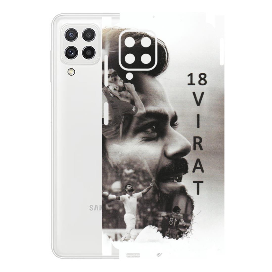 Samsung A/S Series Phone Skins (All Models) - Virat Kohli Cricketer - Matte Finish (M-163) Samsung Galaxy A22