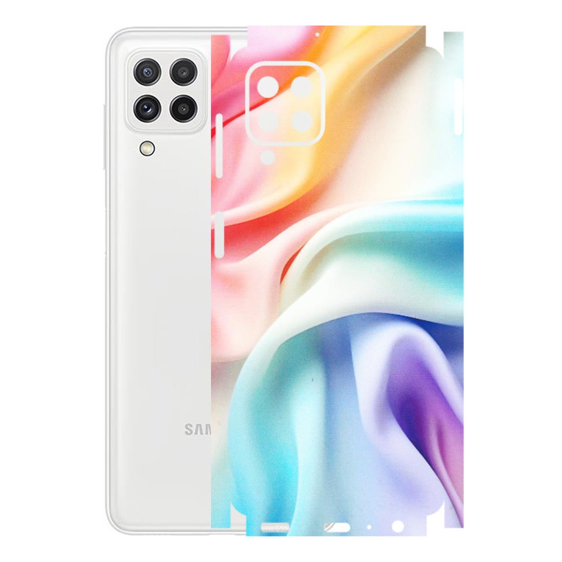Samsung A/S Series Phone Skins (All Models) - Colourful Silk Cloth - Matte Finish (M-165) Samsung Galaxy A22