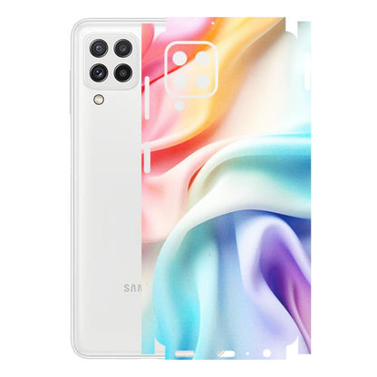 Samsung A/S Series Phone Skins (All Models) - Colourful Silk Cloth - Matte Finish (M-165) Samsung Galaxy A22