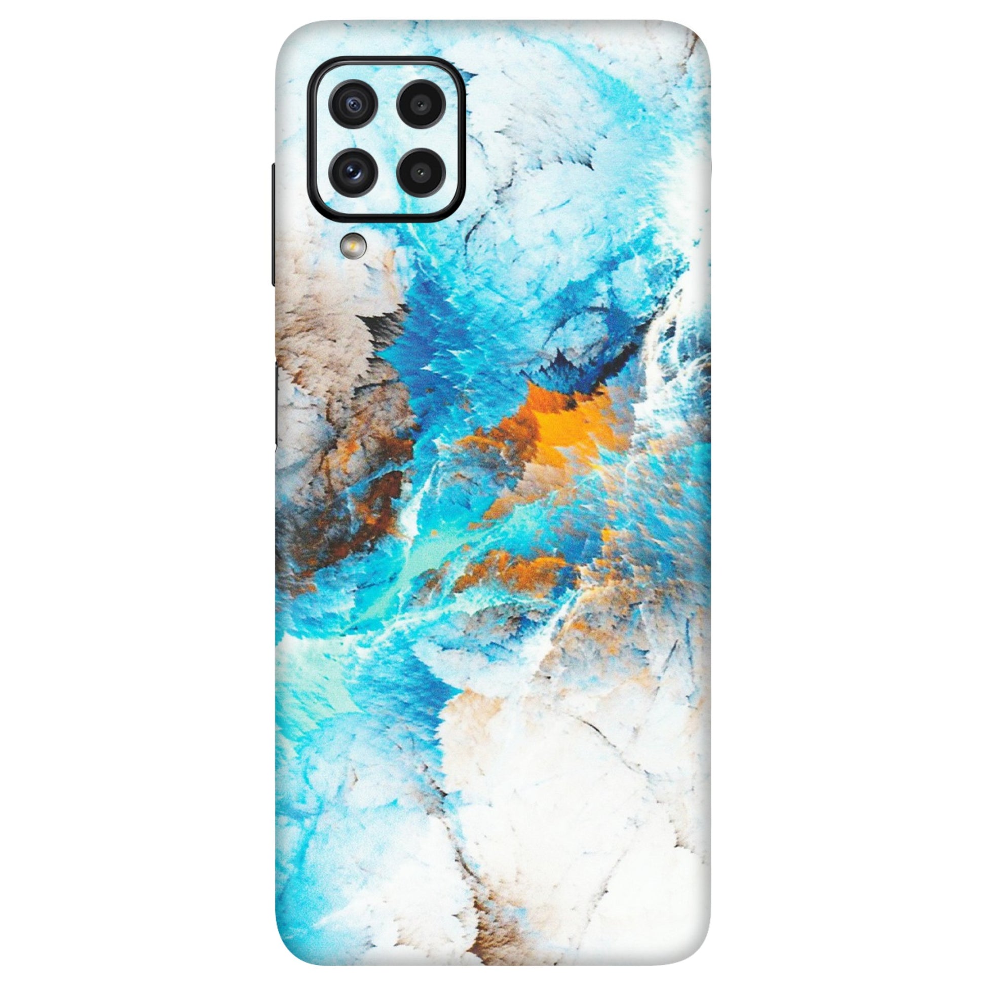 Samsung A/S Series Phone Skins (All Models) - Blue Waves Abstract - Matte Finish (M-19) Samsung Galaxy A22