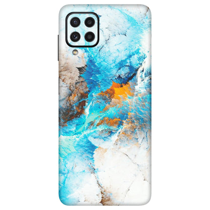 Samsung A/S Series Phone Skins (All Models) - Blue Waves Abstract - Matte Finish (M-19) Samsung Galaxy A22