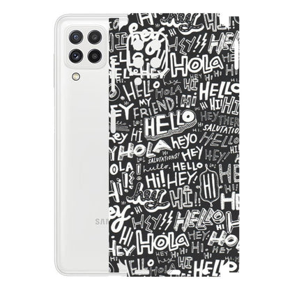 Samsung A/S Series Phone Skins (All Models) - Hi Hello Doodles - Matte Finish (M-25) Samsung Galaxy A22