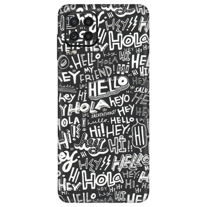 Samsung A/S Series Phone Skins (All Models) - Hi Hello Doodles - Matte Finish (M-25) Samsung Galaxy A22
