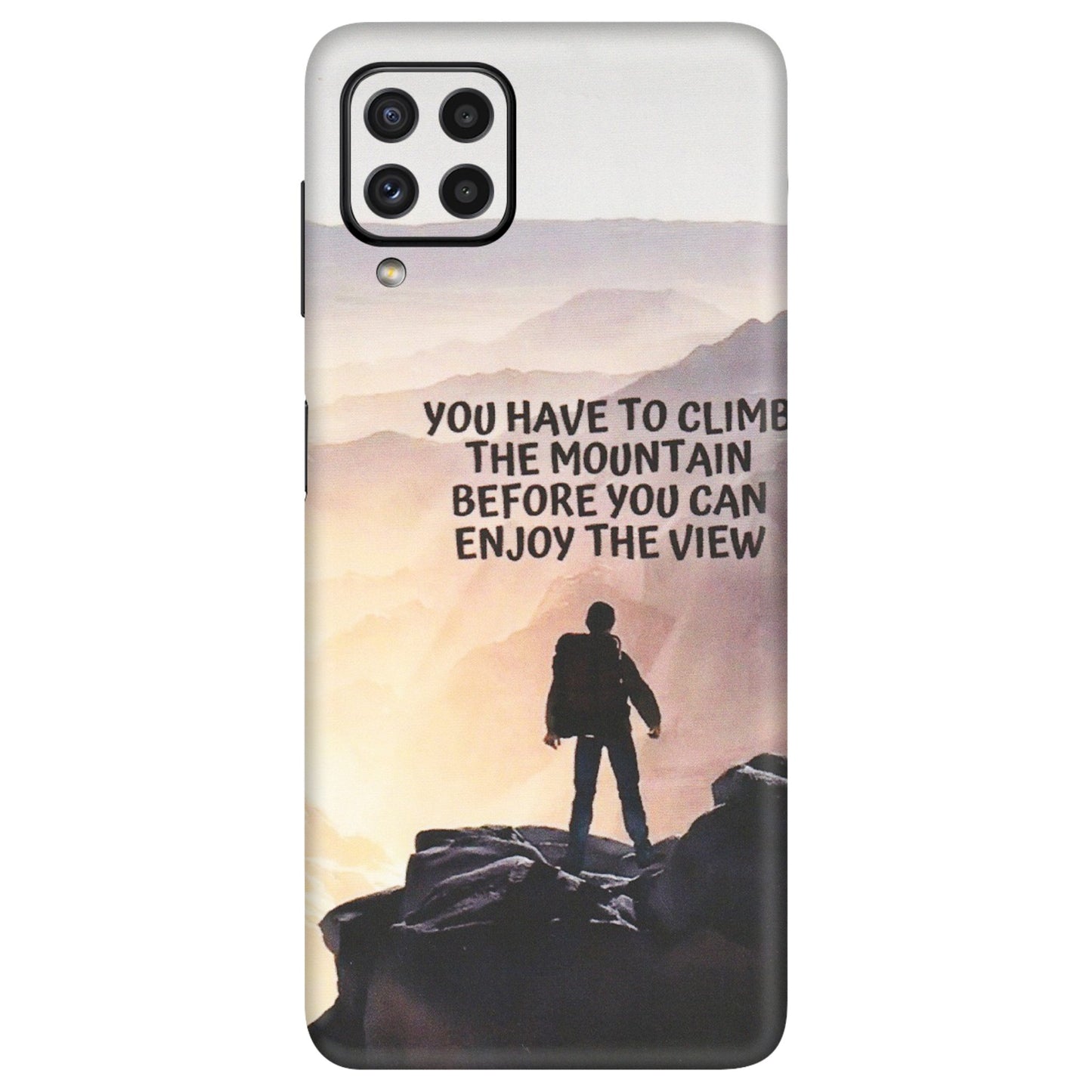 Samsung A/S Series Phone Skins (All Models) - Motivational Hiking Mountain - Matte Finish (M-28) Samsung Galaxy A22