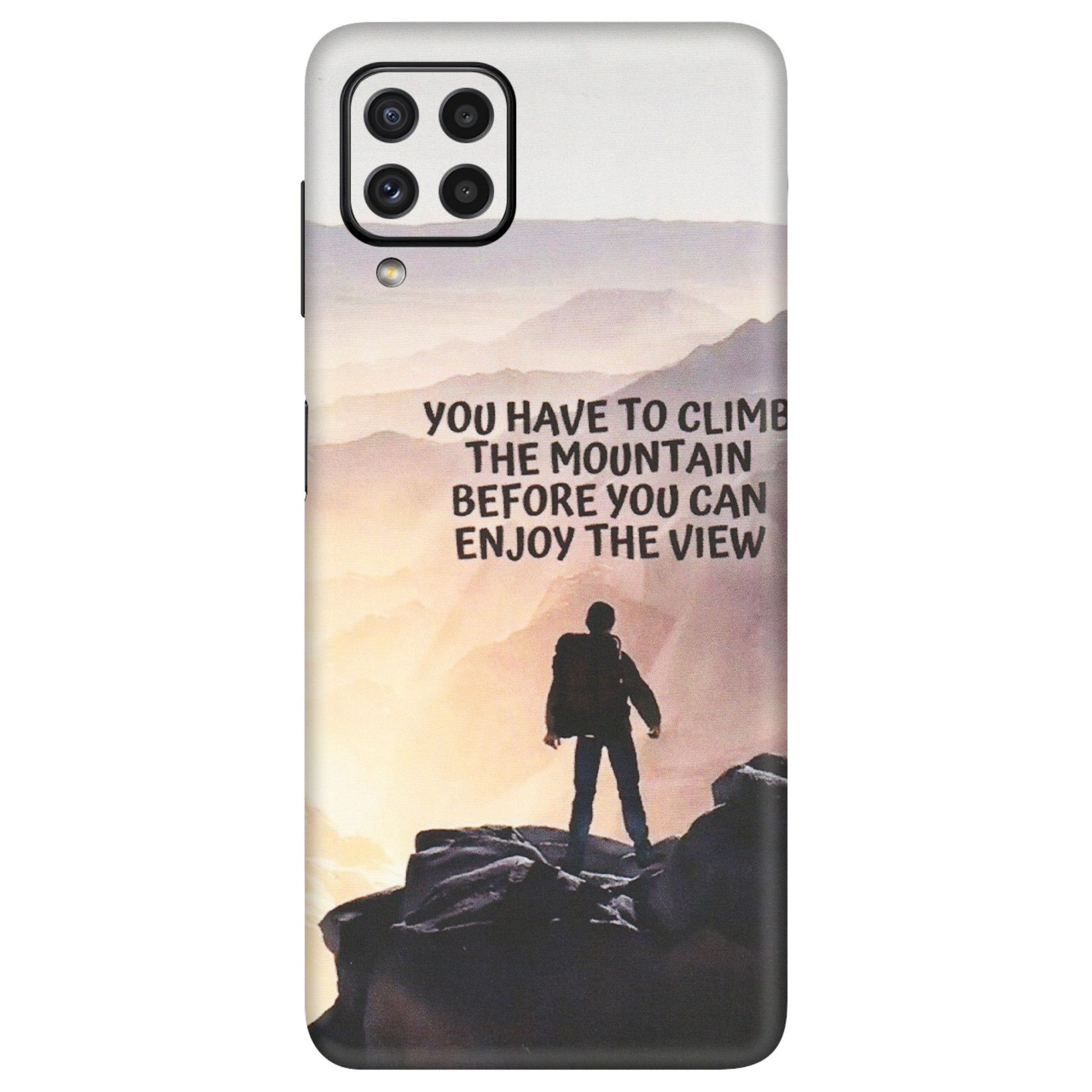 Samsung A/S Series Phone Skins (All Models) - Motivational Hiking Mountain - Matte Finish (M-28) Samsung Galaxy A22
