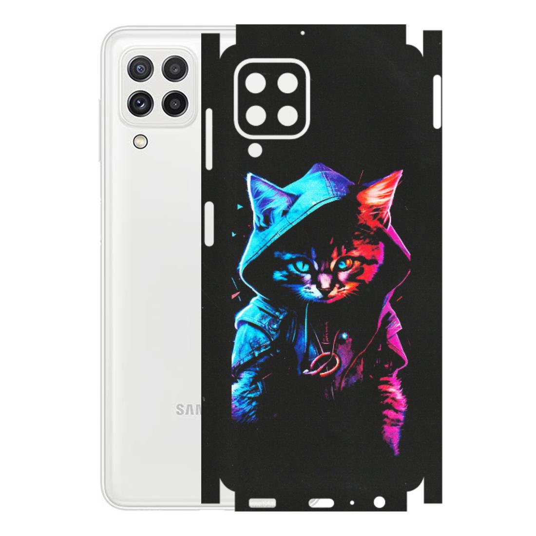Samsung A/S Series Phone Skins (All Models) - Cyberpunk Cat - Matte Finish (M-45) Samsung Galaxy A22