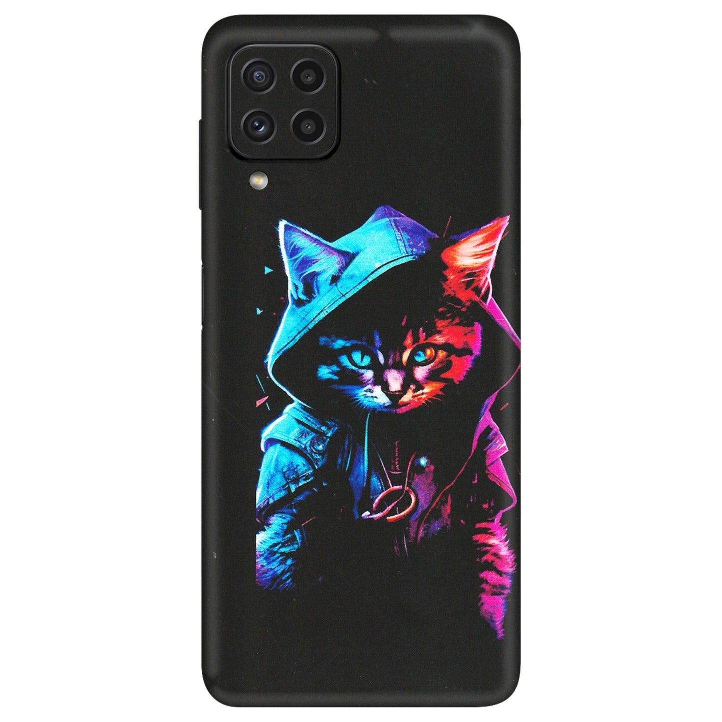 Samsung A/S Series Phone Skins (All Models) - Cyberpunk Cat - Matte Finish (M-45) Samsung Galaxy A22