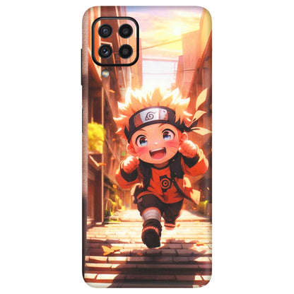 Samsung A/S Series Phone Skins (All Models) - Naruto Cute Toon Running - Matte Finish (M-04) Samsung Galaxy A22
