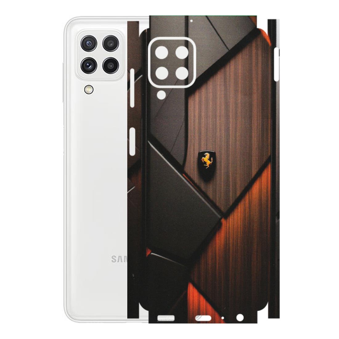 Samsung A/S Series Phone Skins (All Models) - Lambo Beauty Wood Pattern Sober - Matte Finish (M-51) Samsung Galaxy A22