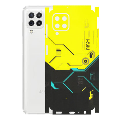 Samsung A/S Series Phone Skins (All Models) - Black Yellow Technica - Matte Finish (M-53) Samsung Galaxy A22