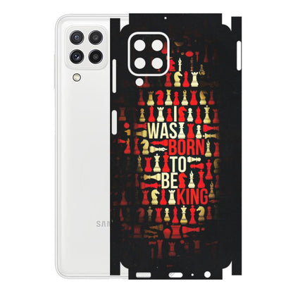 Samsung A/S Series Phone Skins (All Models) - Born To Be King - Matte Finish (M-73) Samsung Galaxy A22