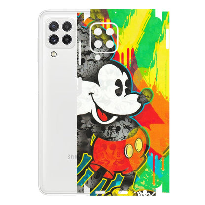 Samsung A/S Series Phone Skins (All Models) - Multiple Mickey With Colourful Texture - Matte Finish (M-84) Samsung Galaxy A22
