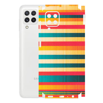 Samsung A/S Series Phone Skins (All Models) - Colourful Stripes Soothing Effect - Matte Finish (M-86) Samsung Galaxy A22