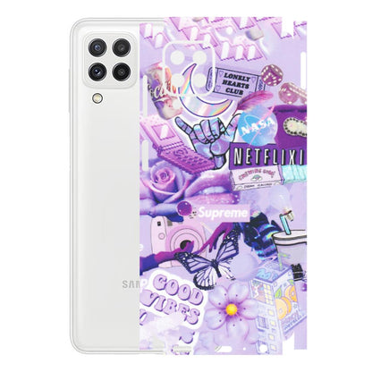 Samsung A/S Series Phone Skins (All Models) - Supreme Purple Magic - Matte Finish (M-88) Samsung Galaxy A22