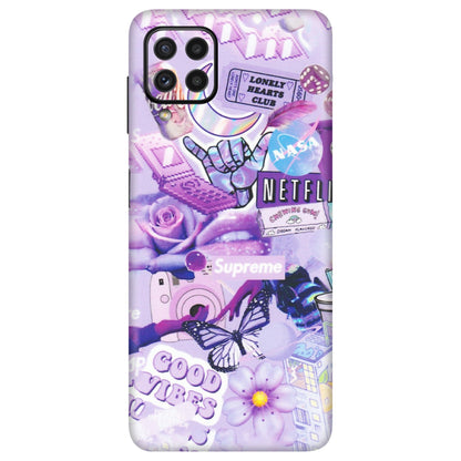 Samsung A/S Series Phone Skins (All Models) - Supreme Purple Magic - Matte Finish (M-88) Samsung Galaxy A22