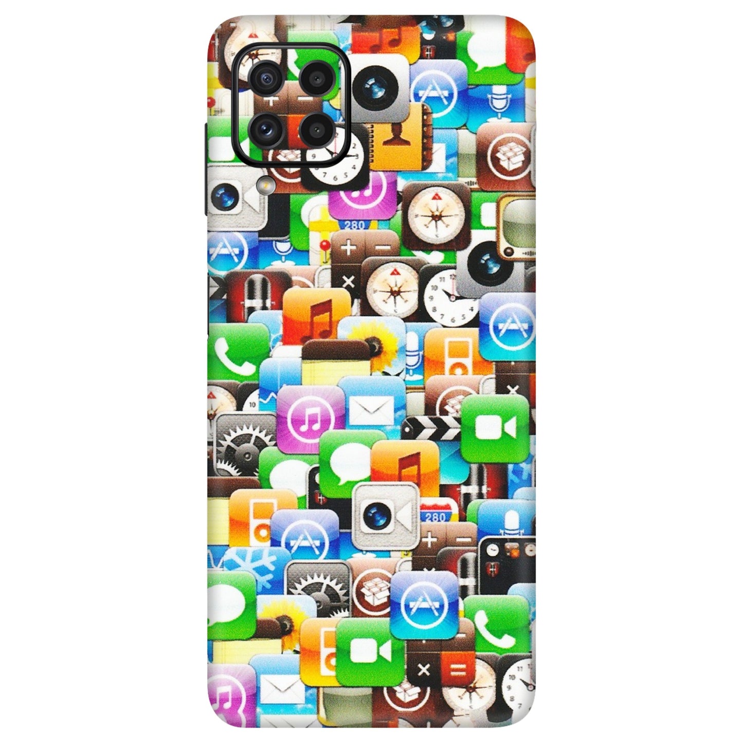 Samsung A/S Series Phone Skins (All Models) - All Apple Icons - Matte Finish (M-93) Samsung Galaxy A22