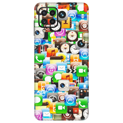 Samsung A/S Series Phone Skins (All Models) - All Apple Icons - Matte Finish (M-93) Samsung Galaxy A22
