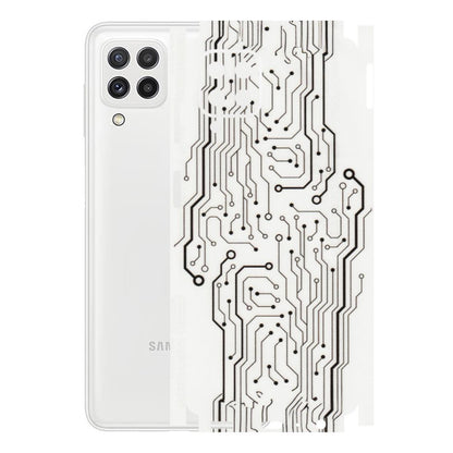 Samsung A/S Series Phone Skins (All Models) - Tech Circuits - Transparent Finish (T-03) Samsung Galaxy A22