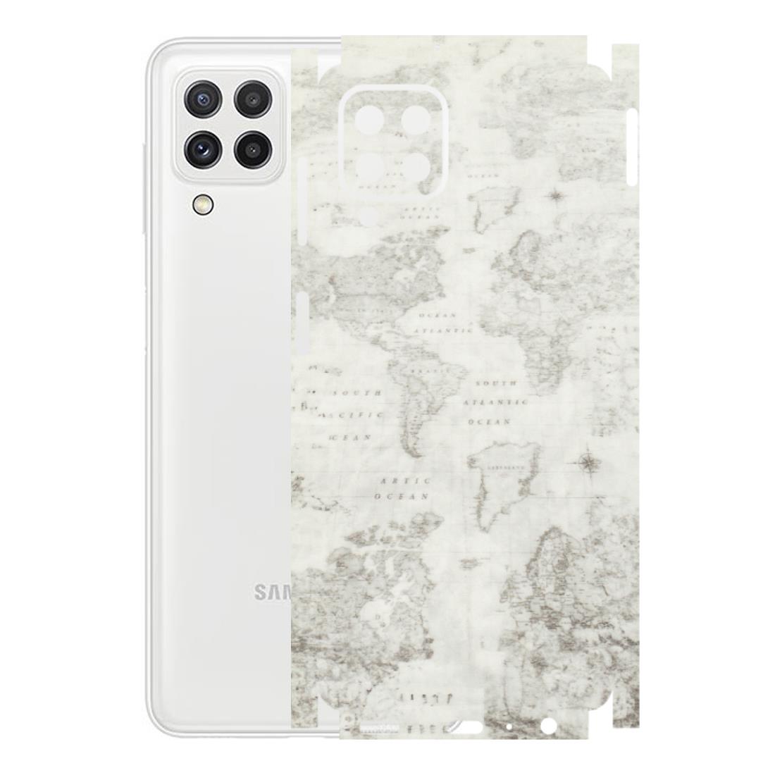Samsung A/S Series Phone Skins (All Models) - World Travel Map - Transparent Finish (T-04) Samsung Galaxy A22
