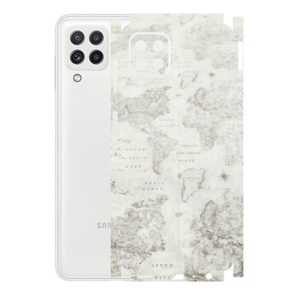 Samsung A/S Series Phone Skins (All Models) - World Travel Map - Transparent Finish (T-04) Samsung Galaxy A22