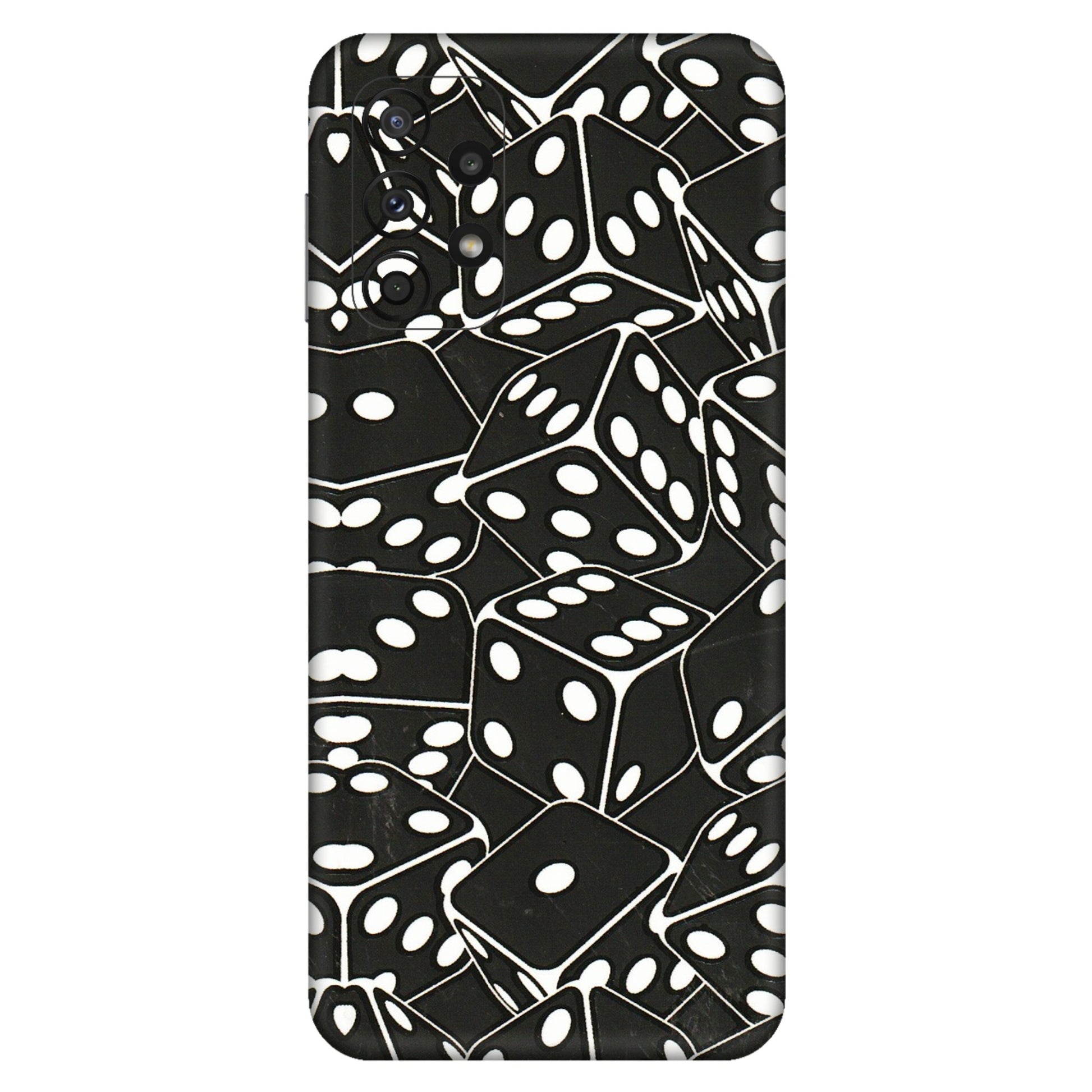 Samsung A/S Series Phone Skins (All Models) - Big Black Dices - 3D Embossed Finish (L-106) Samsung Galaxy A23 (5G)