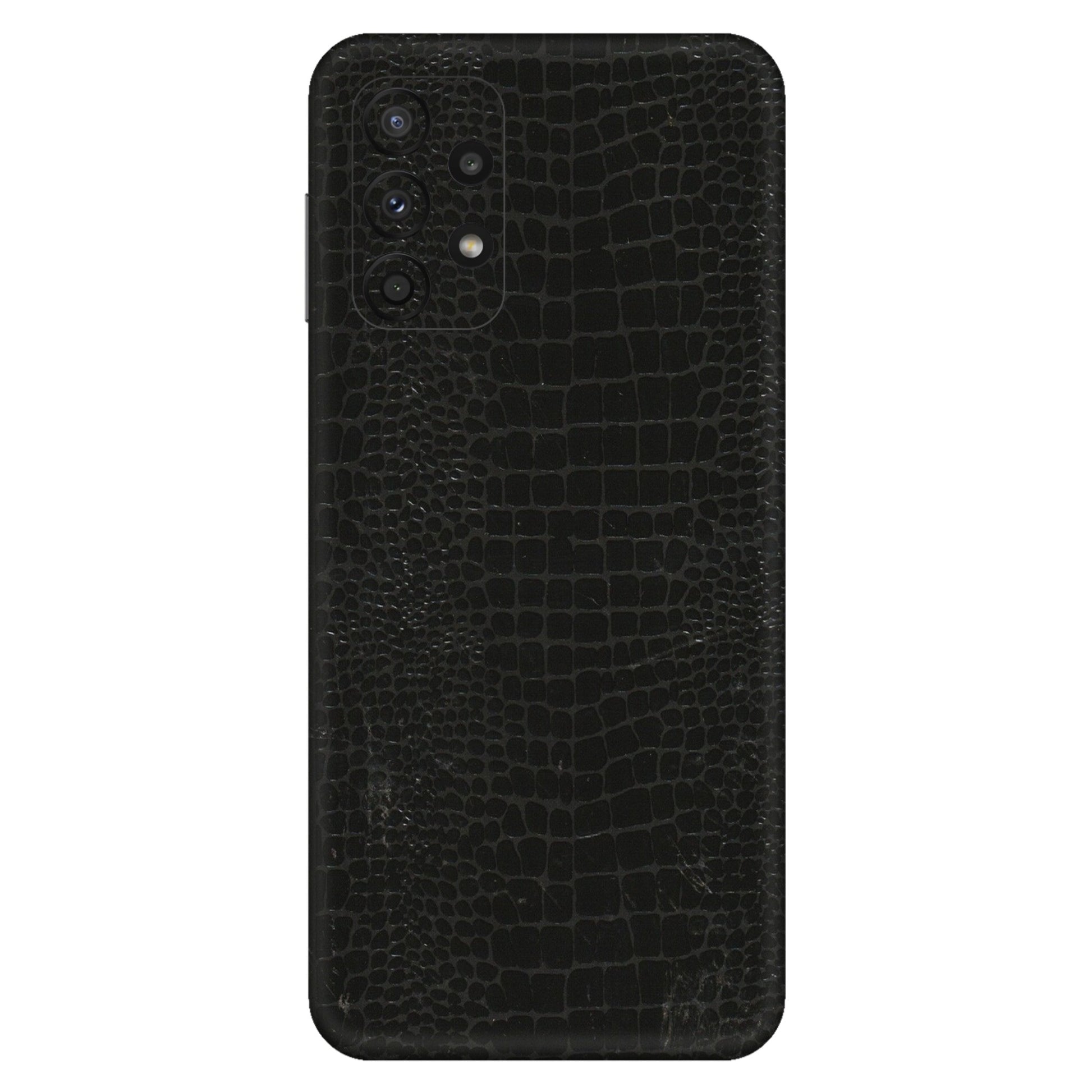 Samsung A/S Series Phone Skins (All Models) - Snake Leather Black - 3D Embossed Finish (L-107) Samsung Galaxy A23 (5G)