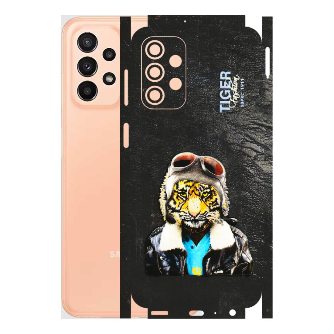 Samsung A/S Series Phone Skins (All Models) - Rider Tiger - 3D Embossed Finish (L-113) Samsung Galaxy A23 (5G)