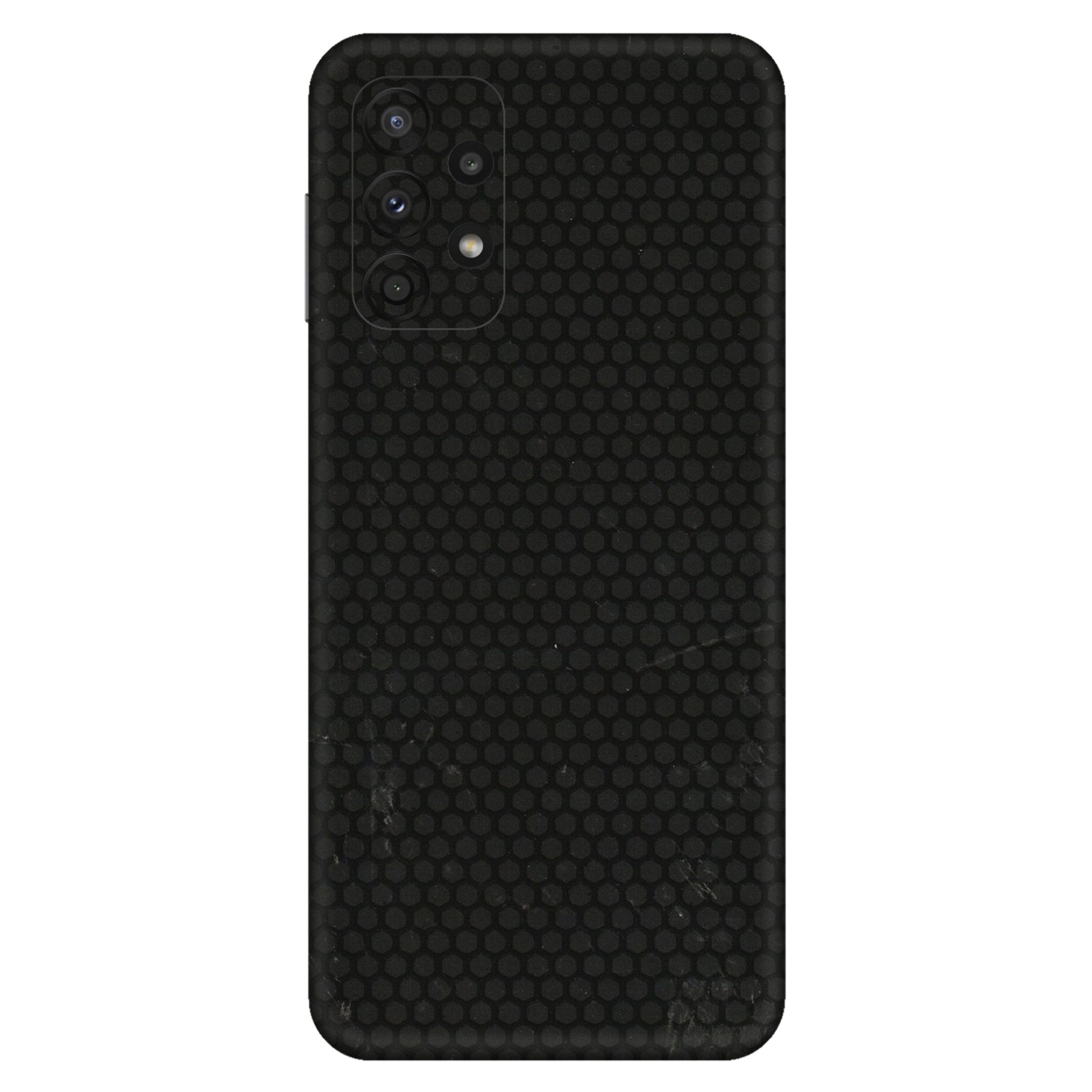 Samsung A/S Series Phone Skins (All Models) - Black honeycomb - 3D Embossed Finish (L-114) Samsung Galaxy A23 (5G)
