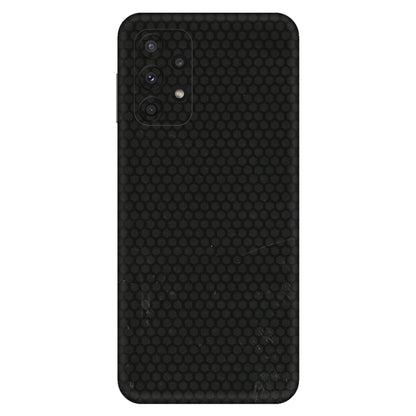 Samsung A/S Series Phone Skins (All Models) - Black honeycomb - 3D Embossed Finish (L-114) Samsung Galaxy A23 (5G)